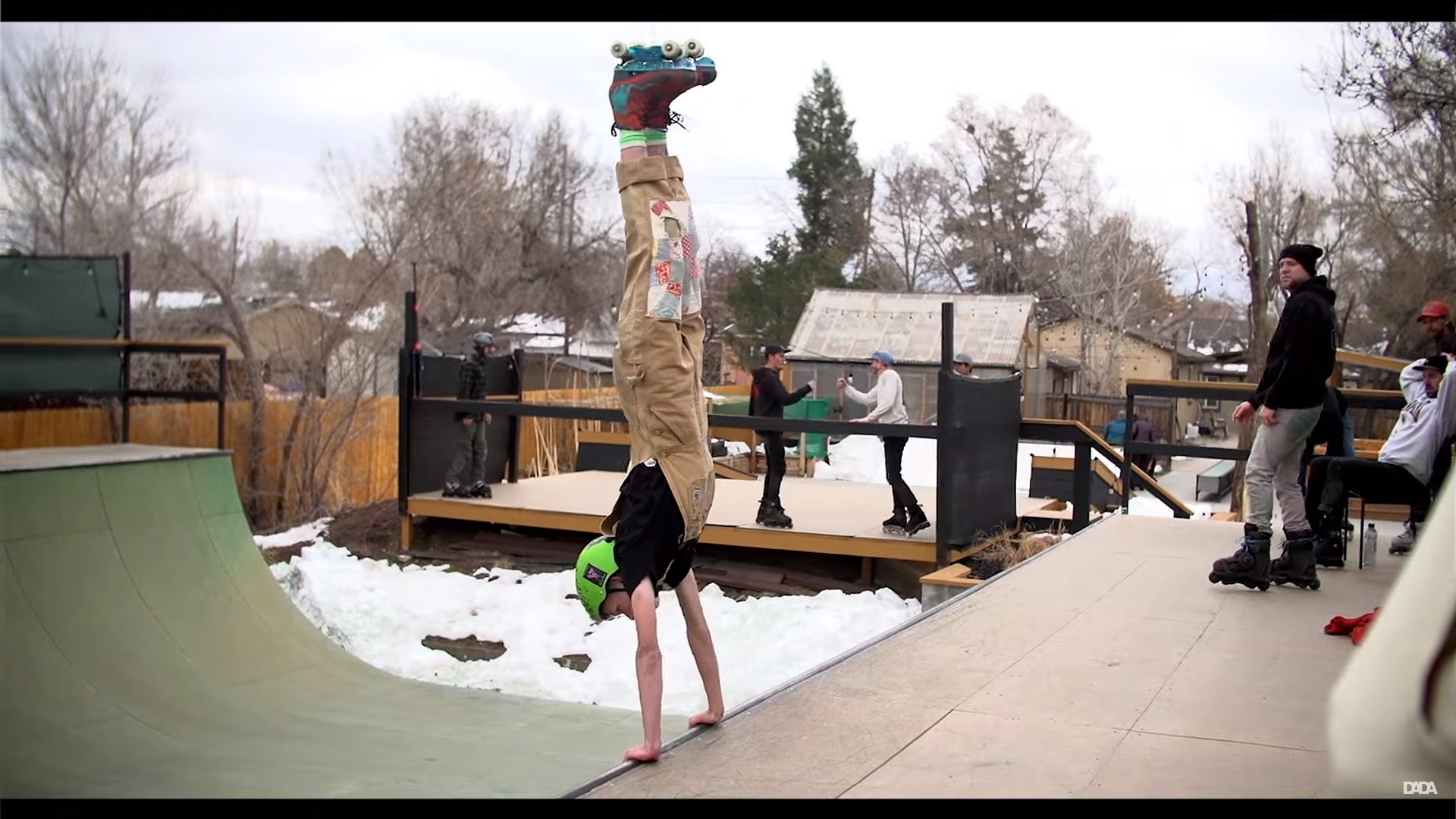 Saint Pattys Day at Benderland – Colorado Backyard Skatepark Rollerblading